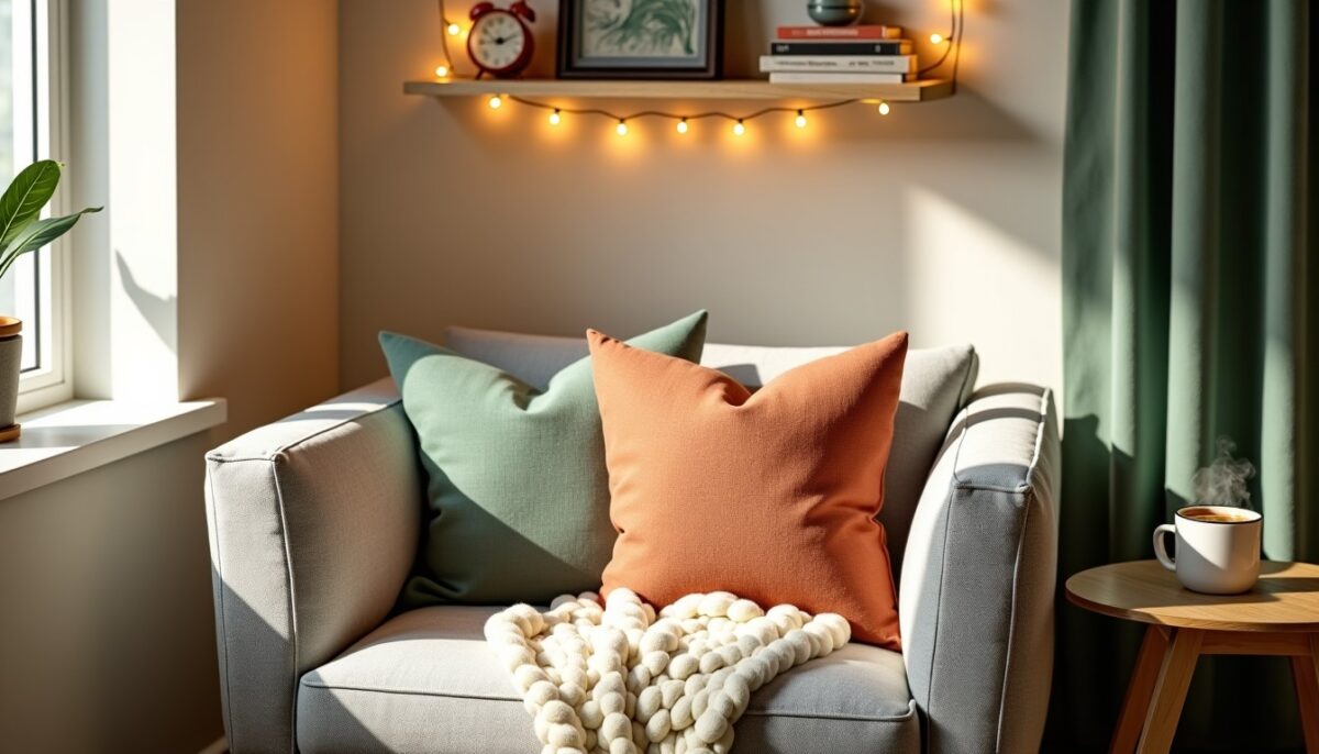 Astuces ingénieuses pour créer un coin détente cosy dans un petit espace chez vous